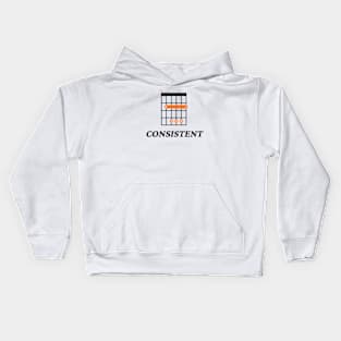 B Consistent B Guitar Chord Tab Light Theme Kids Hoodie